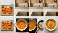 Mrkvový krém s kokosovým mliekom: svieža limetka a zázvor za 30 minút